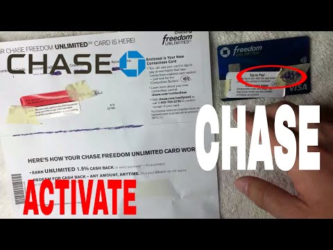 ✅  How To Activate Chase Freedom Unlimited Credit Card 🔴