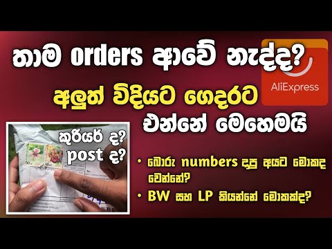 Orders එන්නේ කුරියර් එකෙන් ද ? | Post එකෙන්ද | LP and BW කියන්නේ මොකක්ද | Aliexpress | SL TEC MASTER