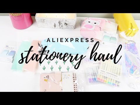 aliexpress stationery haul & reviews