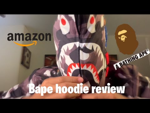 FAKE bape hoodie review (from Amazon)