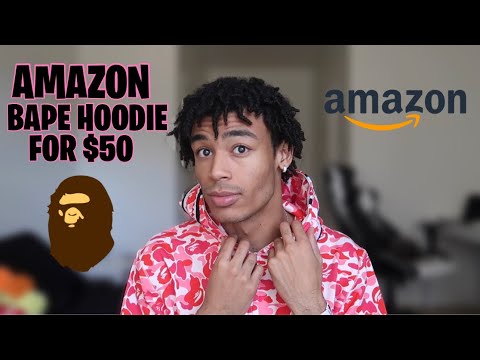 AMAZON BAPE HOODIE FOR $50