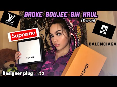 Look Expensive On A Budget💰|| designer dupes haul (Gucci, Supreme, Bape) 2020