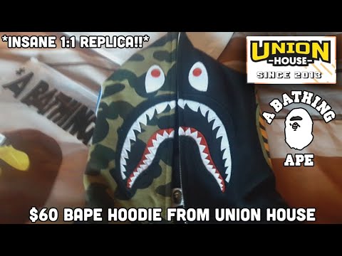 UNHS Bape 1st Camo Shark Hoodie REVIEW! *INSANE 1:1 REPLICA*