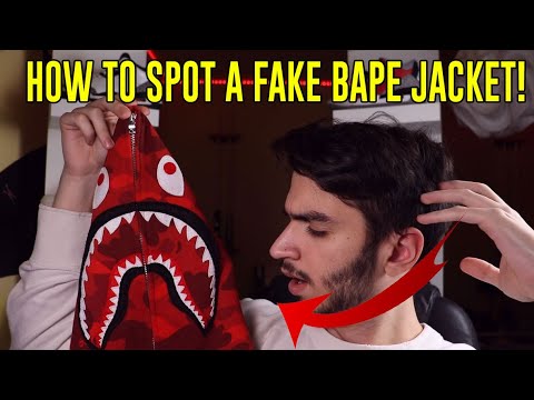 HOW TO SPOT A FAKE A BAPE JACKET!