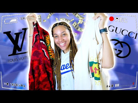 Balling On A Budget 💰😏|| Designer Try On Haul (Gucci, Louis, Bape)