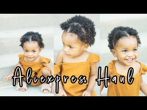 6 Toddler Girl Outfits for under $40 on Aliexpress | Toddler Girl Try On Haul