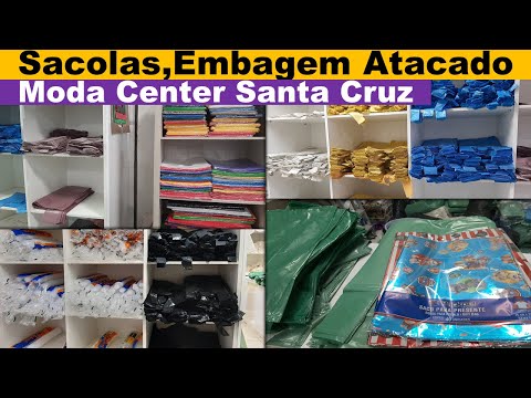 MODA CENTER SANTA CRUZ- SACOLAS, EMBALAGEM E UTILIDADES PARA LOJA NO ATACADO