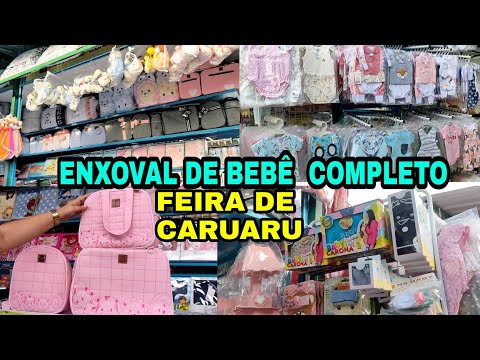 CARUARU FEIRA DA SULANCA ENXOVAL DE BEBÊ COMPLETO NO ATACADO!!! A PARTIR DE R$ 3,00😱