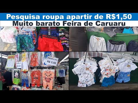 CARUARU FEIRA DA SULANCA- PESQUISA DE ROUPA BARATA PEÇAS APARTIR DE R$1,50