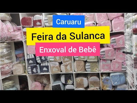 Enxoval de bebê na feira de Caruaru com preços de atacado