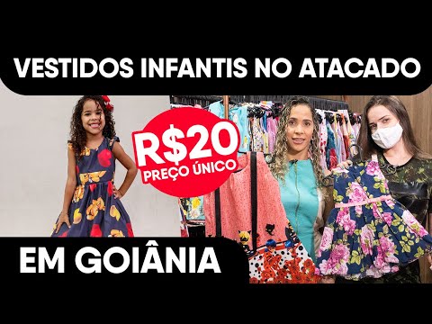 Vestidos Infantis no Atacado em Goiânia – Preço Único R$ 20