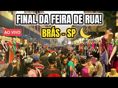 FINAL DA FEIRINHA DA MADRUGADA NO BRÁS SP.BRÁS FEIRINHA DA MADRUGADA, Feira de Rua no Brás São Paulo