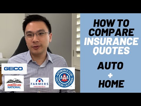 How to Compare Auto and Home Insurance Quotes
