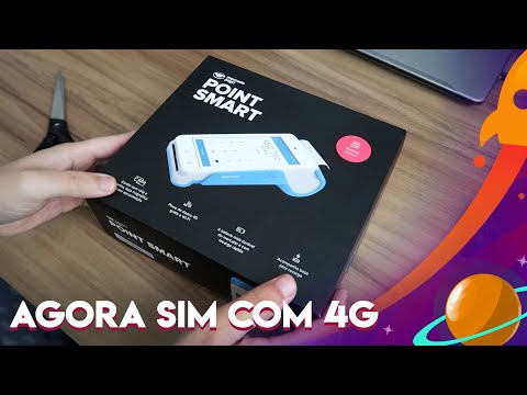 NOVA POINT SMART MERCADO PAGO MÁQUINA DE CARTÃO COM 4G (UNBOXING COMPLETO) #96