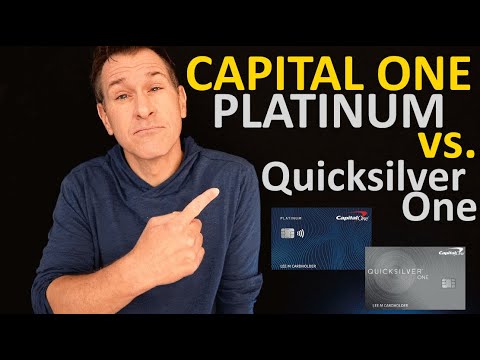 Capital One Platinum vs. Capital One QuicksilverOne Credit Card (Platinum vs. Quicksilver One)