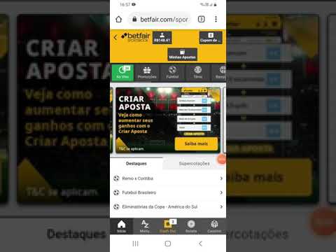 Aposta grátis betfair, bônus 10 reais no jogo Venezuela X Brasil.