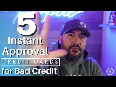 5 Best Credit Cards For BAD Credit or NO Credit (INSTANTLY APPROVED)