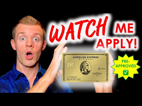 *WATCH ME APPLY* Pre-Approved Amex Business Card (Amex Business Gold Card Application 2021)