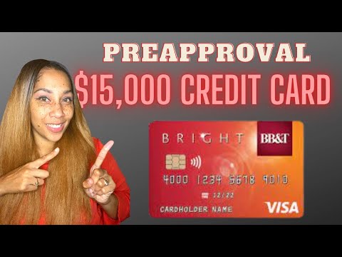 $15,000 BB&T Credit Card With Soft Pull Preapproval!