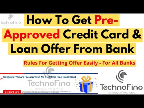 How To Get Pre Approved Offer From Bank Easily | Pre Approved Credit Card & Loan – For All Banks 🔥🔥🔥