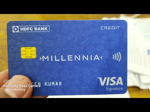 HDFC Bank Millennia Credit Card Unboxing | Pre Approved Credit Card | 75000 ₹ Limit