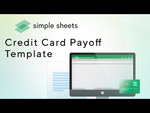 Credit Card Payoff Calculator Excel Template Step-by-Step Video Tutorial by Simple Sheets