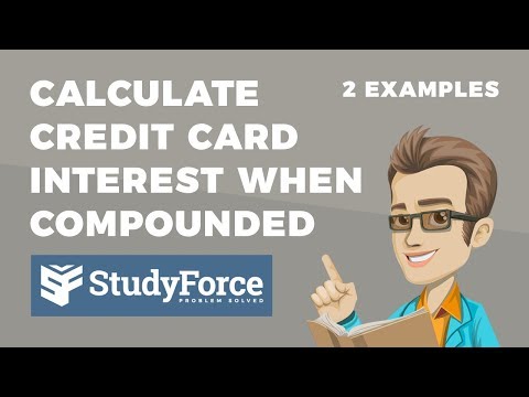 📚 How to calculate credit card interest when the interest is compounded