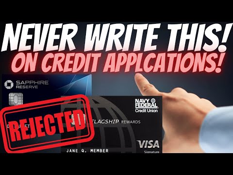 5 Things NEVER to WRITE on CREDIT CARD APPLICATIONS | HOW to TRIGGER AUTOMATIC CREDIT CARD APPROVALS