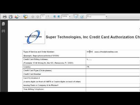 how to fill credit card authorization form