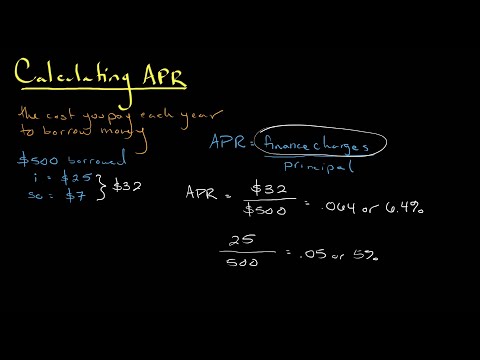 Calculating APR, Part 1 | Personal Finance Series