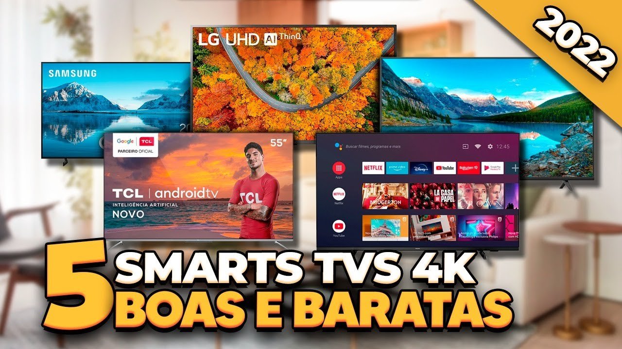 Qual Smart TV 4K Comprar? Melhor TV Smart 4K Custo Benefício | Televisão Smart 4K 43, 50, 60 e 70″📺
