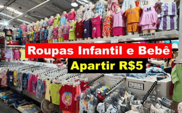 Moda Center Santa Cruz: Roupas Infantis e de Bebê a Partir de R$5