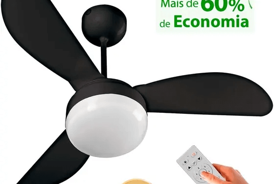 Ventilador de teto com controle