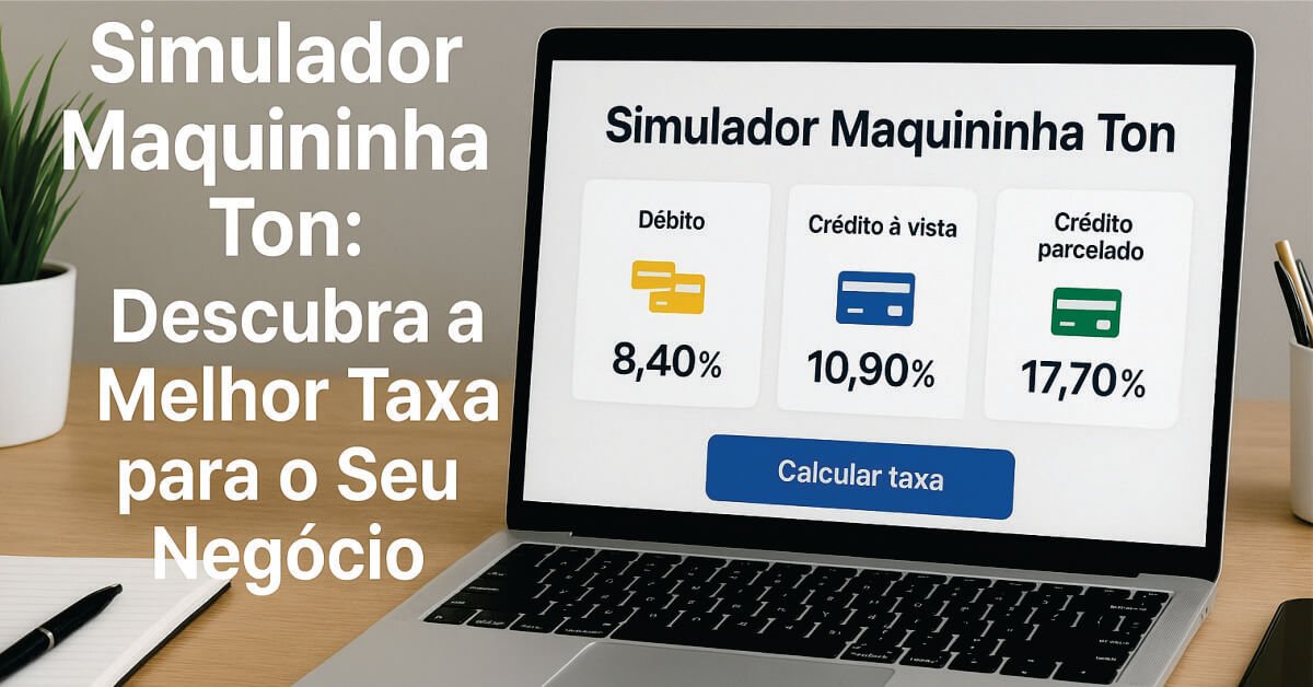Simulador Maquininha Ton: Descubra a Melhor Taxa para o Seu Negócio