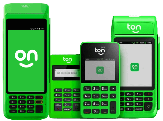 Maquininha Ton T3 Smart, T1, T2 e T3 – todos os modelos disponíveis para pagamento no cartão.